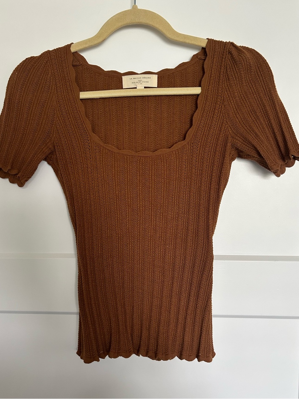 Sezane Anil Jumper Coffee Tan XS
